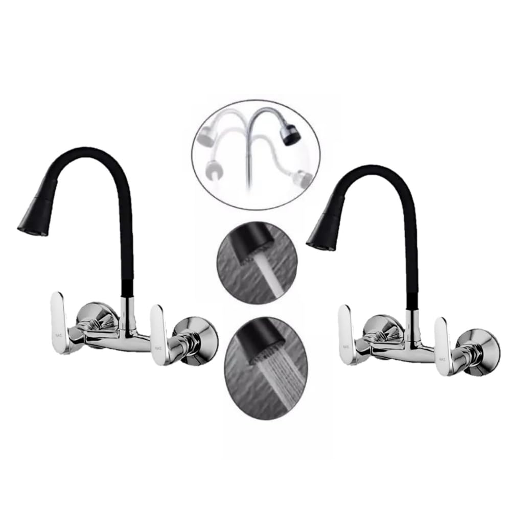 Zap Opel Series Brass Wall Mounted Kitchen Sink Mixer with Flexible Spout (B09R1YRKPS) Amazon Price History, Amazon Price Tracker