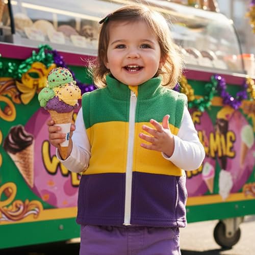 Image of Denim Vest Kids Girl Boy Fashion Coats Turn Dwon Collar Sleeveless Jackets Trendy Outwear