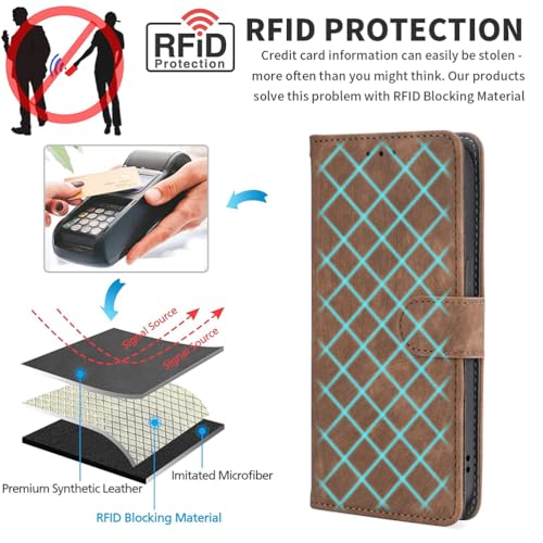 BaiFu RFID Blocking Wallet Case for Honor X6A 4G/Honor X6A Plus 4G, Card Holder - Image 2