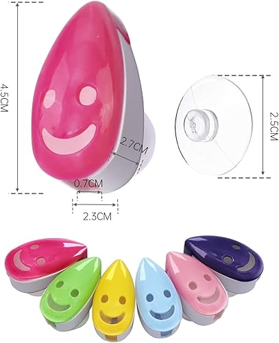 Miniatura 4 de Funda para cepillo de dientes, 6 unidades, funda para cabeza de cepillo de dientes, tapa de ventosa, protector de cepillo de dientes portátil, 6