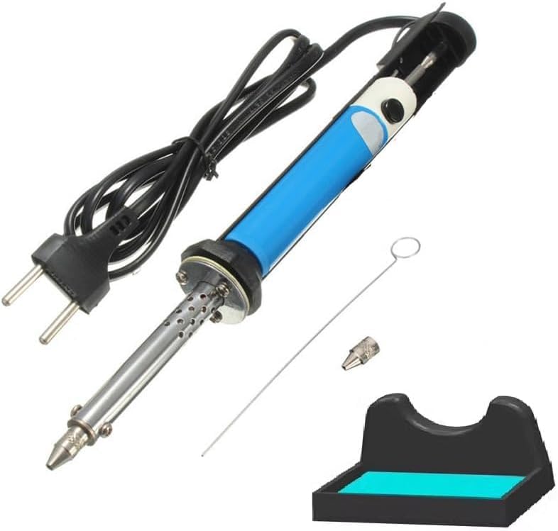 Elektrisches Vakuum Entlötkolben Lötkolben Sauger Entlötpumpe Soldering Vacuum Cleaner with 1.0 mm and 2.0 mm Desoldering Nozzles für Common Soldering Desoldering