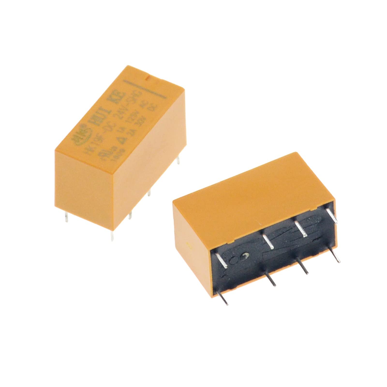 WEUSANXPL 10Pcs DC 3V 5V 9V 12V 8 Foot 2A 2 Open 2 Closed Relay Communication Signal Relay Electromagnetic Relay