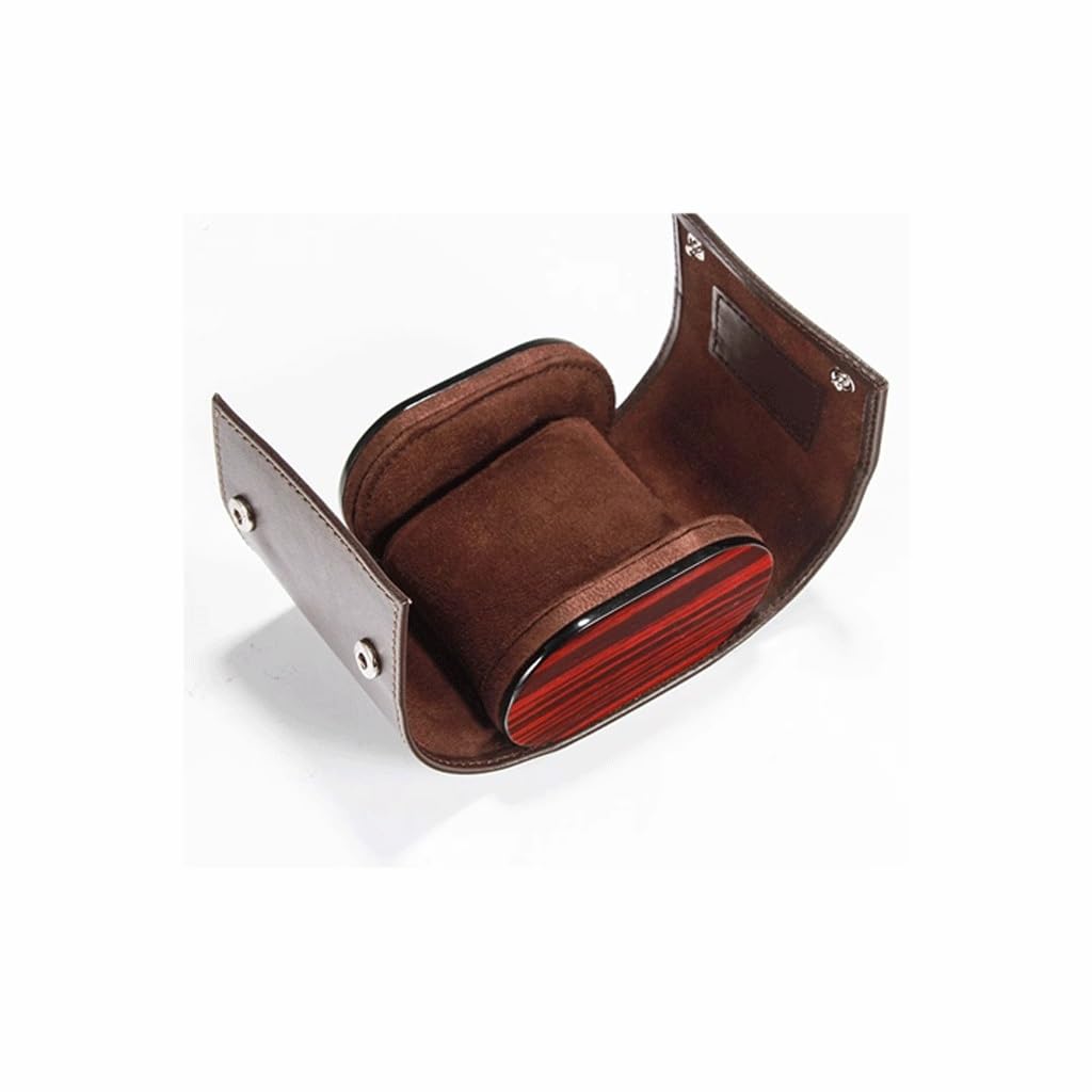 XBTGS Caja expositora portátil individual para reloj, caja de regalo, caja de almacenamiento de viaje para hombres,