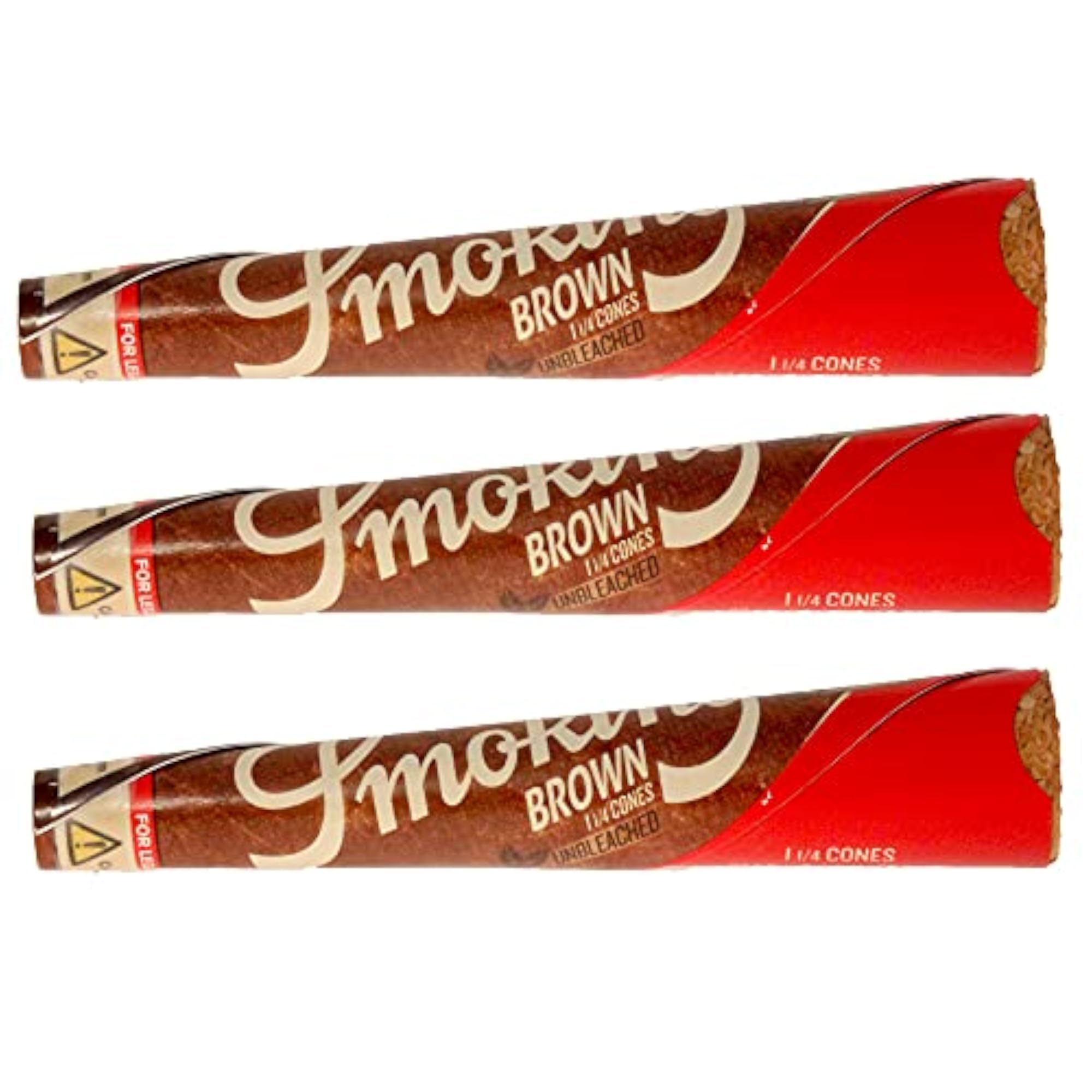 Brown Unbleached Cones with Filter - 18 Total
