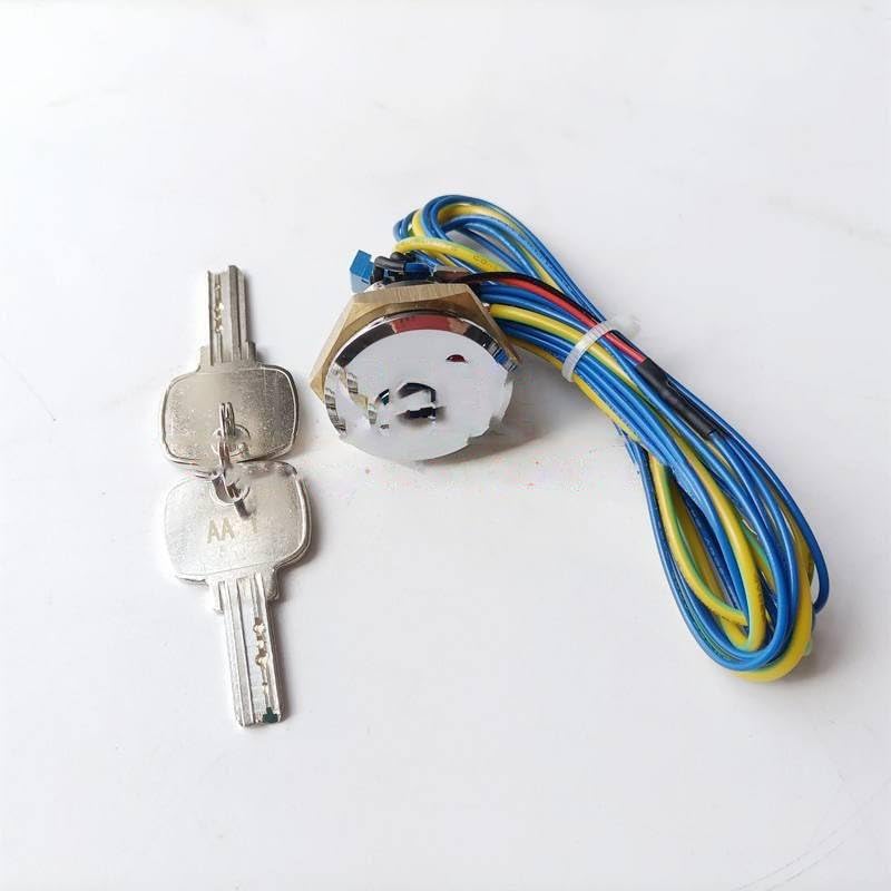 2SETS TAA431K2 Elevator Keyswitch Lock with Keys AA1 Lift Accessories Red LED