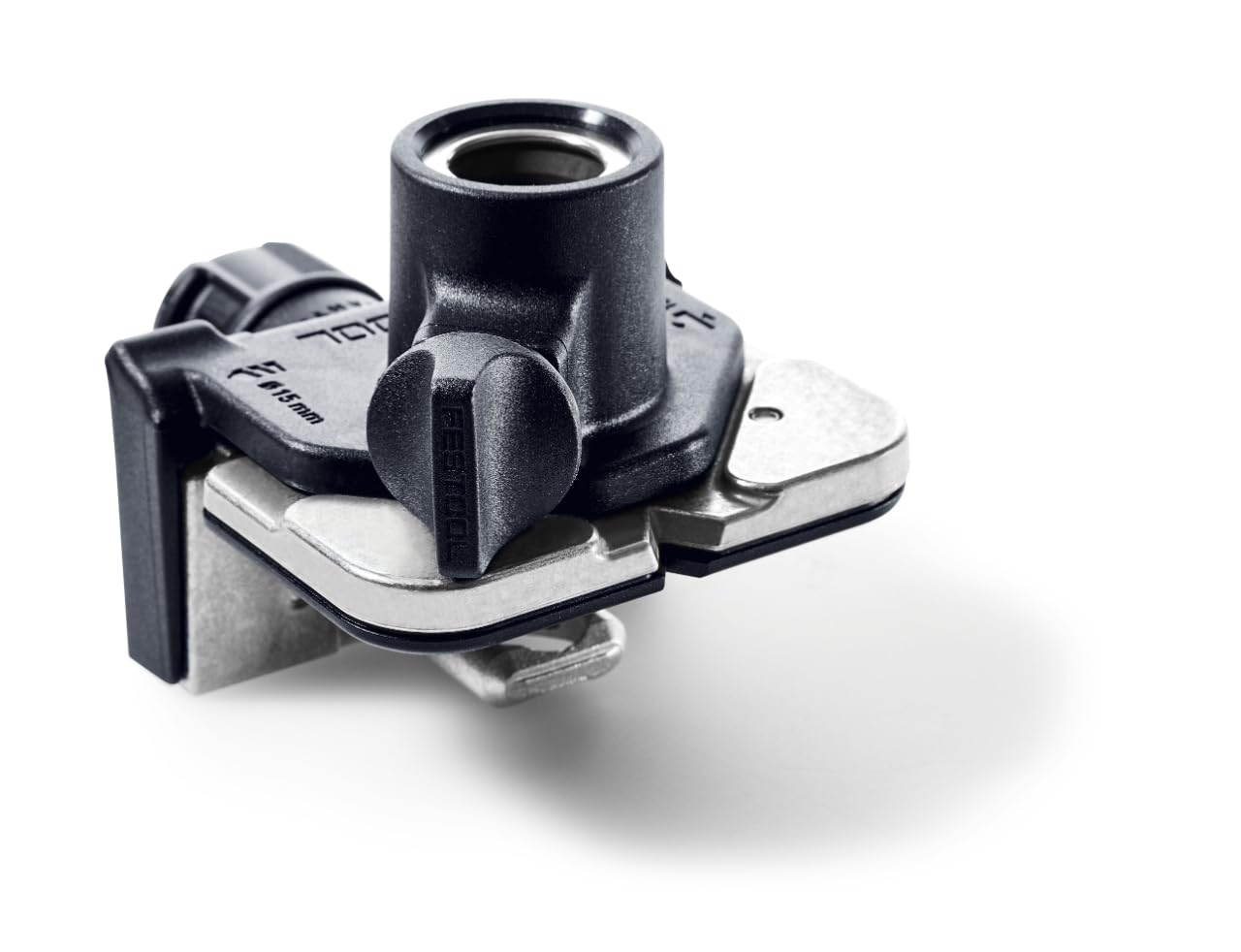 Festool Plantilla de Taladrado BS-KV D15 para Sistema DOMINO | Guía de perforación para herraje de unión D 8 mm - compatible con fresadora DF 500 - diámetro D15