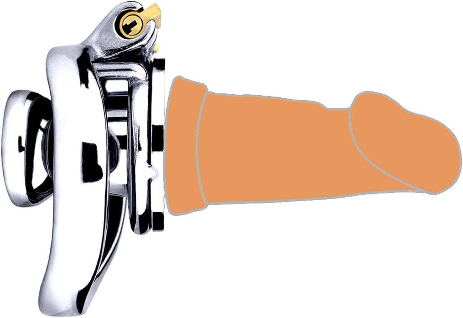 peniskäfig mit dildo Umgedrehter Peniskäfig und abnehmbarer Dildo – Chastity4Lover