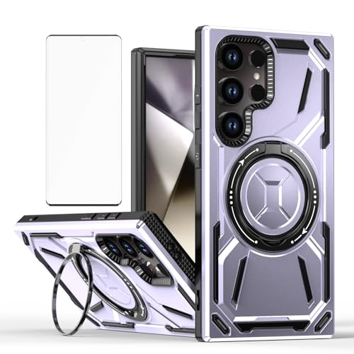 S22 Ultra 5G protection écran et coque violette pour regarder vos vidéos