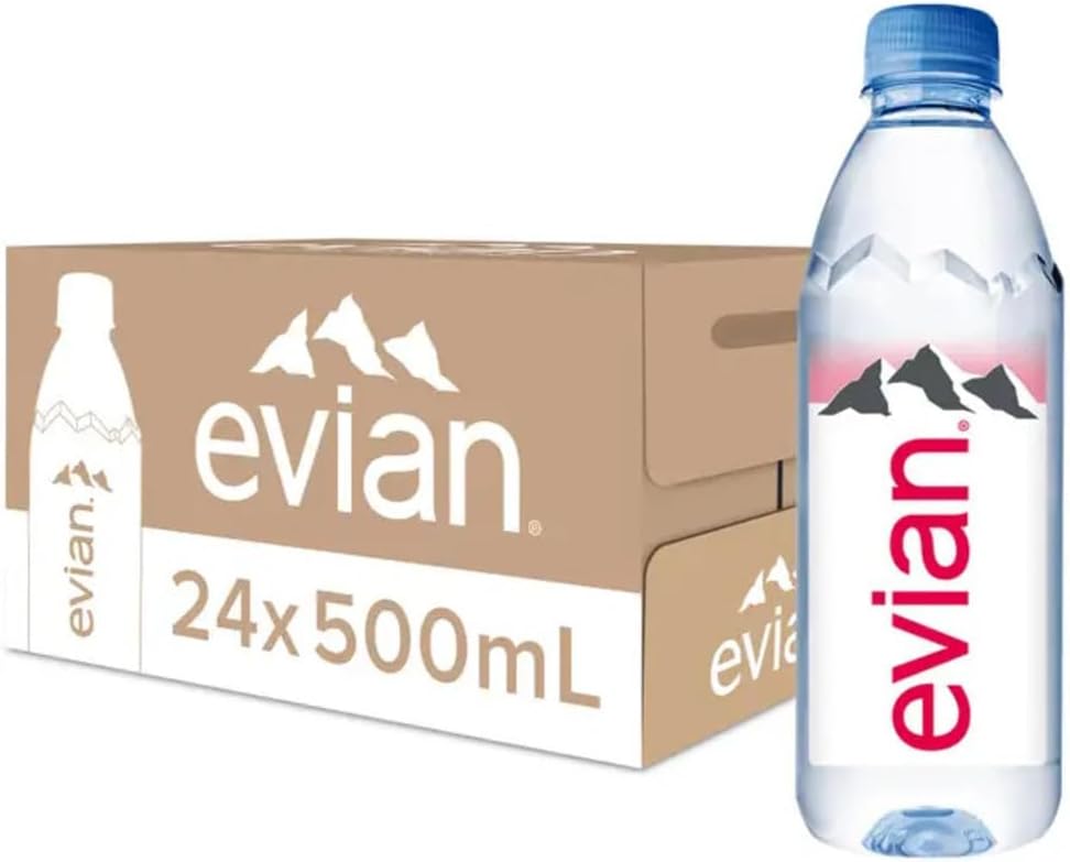 Evian Still Water, 500ml- Pack of 24