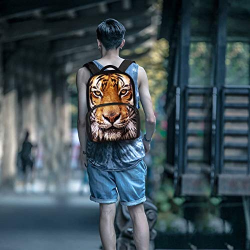 Animal School Bag Leopard School College Backpack Teenagers Casual Daypack,17 Inch Laptop Backpack for2