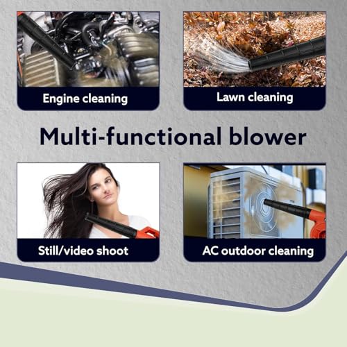 Image of PreSolve | Electric Blower, Blow Rate 2.8 m3 /Min, Copper Motor, 16000 RPM, Professional Quality, Clears Away Dust Particles from Furniture, Cars, Windows & Other Rigid Surfaces, 650W (Any Colour).