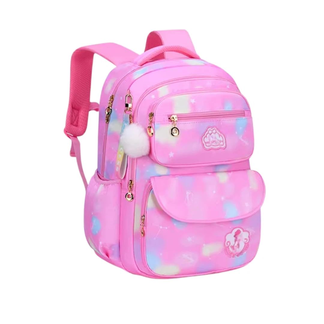 Mochila Escolar Bolsa Zurrón Morral Equipaje(Rosa)