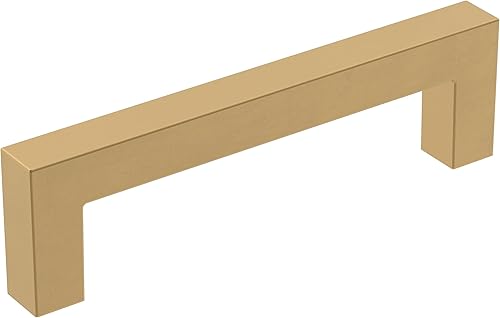 Miniatura 40 de Amerock | Mango de gabinete | Bronce champán | 3 pulgadas (2.992 in) de centro a centro | Monumento | Paquete de 2 | Jaladera de cajón | Asa de