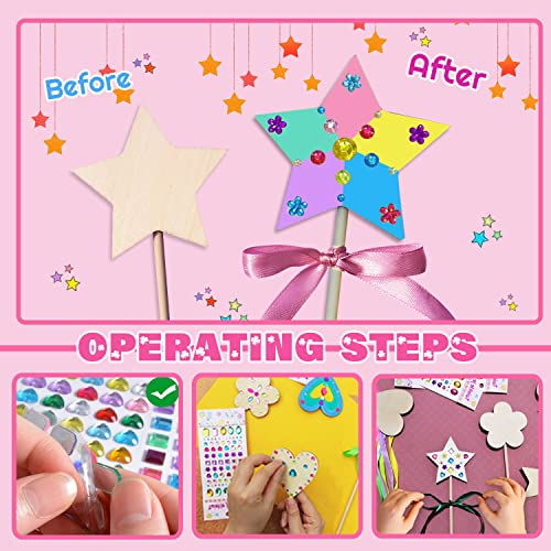WUBOMJIO Make Your Own Princess Fairy Wands Kit - Image 6