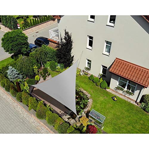 Grindi - Sonnensegel Sonnenschutz Sonnendach UV-Schutz - dreieckig - grau