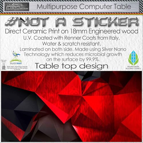 Image of Xtreme PRO Direct Theme Printed Computer Desk for Gaming, Work & Study. Large for PC, Dual Monitors, iMac, and Laptops. Metal & Engineered Wood. Black Stand Desk. 4 Feet-XPB4 (XPB425-CT-03)
