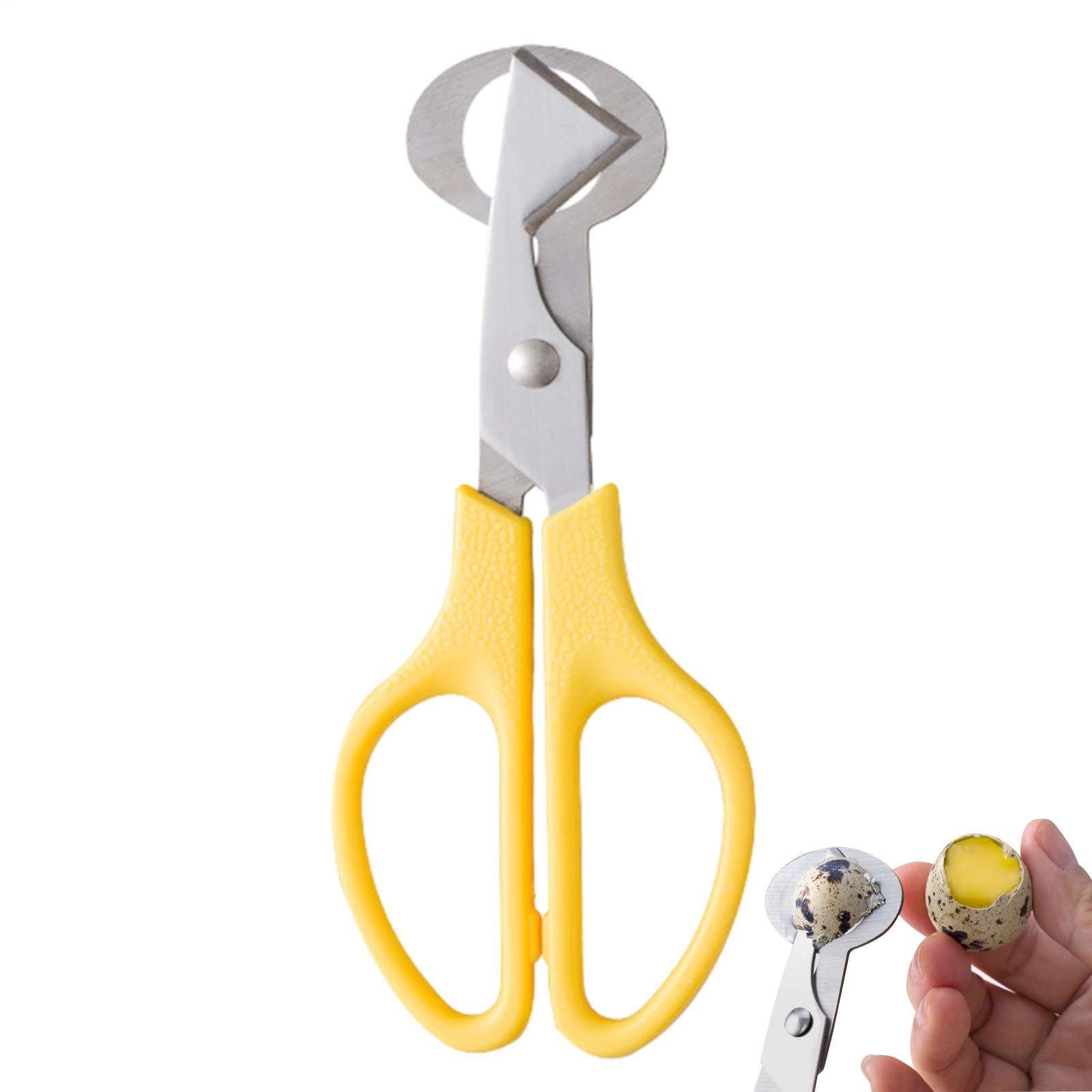 Cortador de Huevos de Codorniz, Tijeras para Abrir y Cortar Huevos con Cuchilla de Acero Inoxidable, Herramienta de Cocina