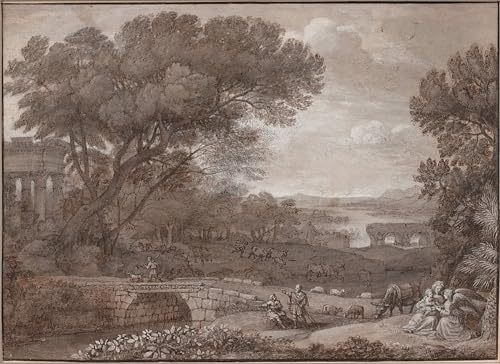 Impression d'art grand format Claude Lorrain sur toile de qualité musée 60x90cm