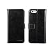 EasyAcc iPhone 6 Leather Wallet Case 4.7 Black Pouch Holster Flip Folio Case with Kickstand Card Holder Hard Case Stand Cover for iPhone 6 4.7 - Black