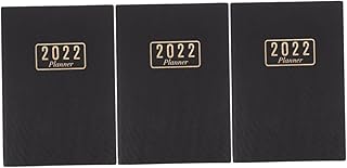 STOBOK 3 Pçs 2022 Agenda Livro Cadernos Em Branco Blocos De Notas Para Trabalho Caderno Para Trabalho Calendário Planejador Agenda Agenda 2022 Notas Caderno Caderno Eficiência Caderno