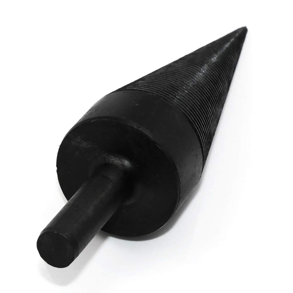 Kgjsdf 38mm Round Handle Wood Splitter Firewood Machine Drill Split Drilling Tools Wood Cone Reamer Punch Driver Drill Bit,Easily Used for Camping Or Farm Household Use