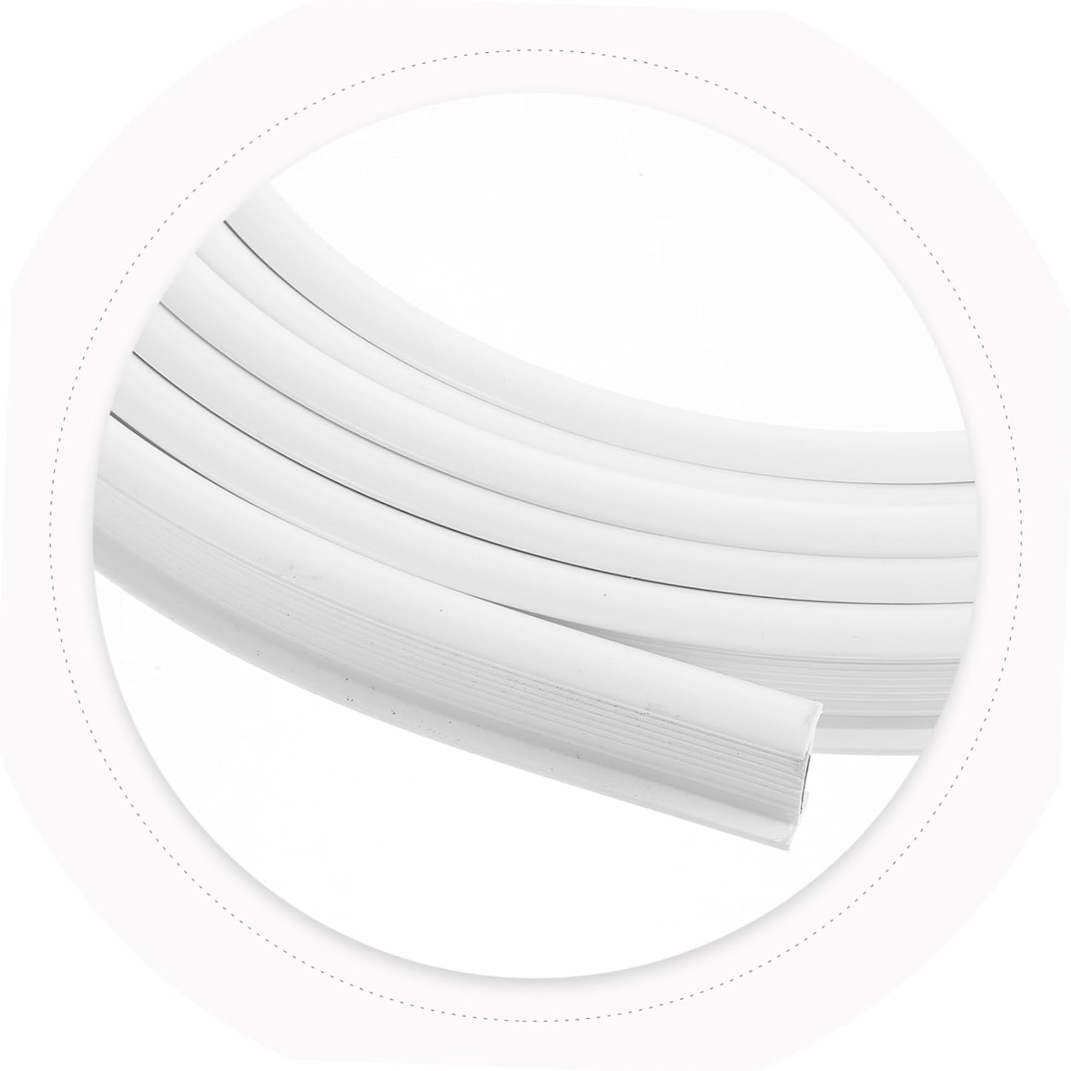 Unomor 1set Flexible Curtain Track Bendable and Rail for Bay Easy Installation Smooth Includes Accessories