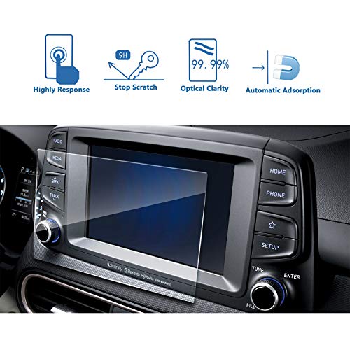 LFOTPP Car Navigation Screen Protector for 2019 Tucson 7-Inch, Tempered Glass 9H Hardness