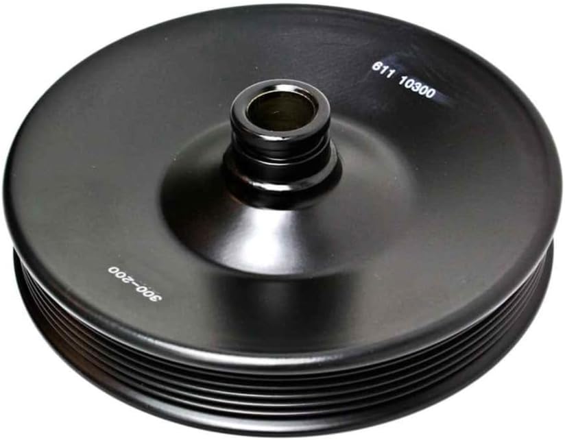 KarParts360 For Chevy LCF 4500 2016 Power Steering Pump Pulley | Steel | Serpentine Belt Type | Black Color | Press-Fit Mount Type | 5 Groove | Replacement For 10085755, 12573728