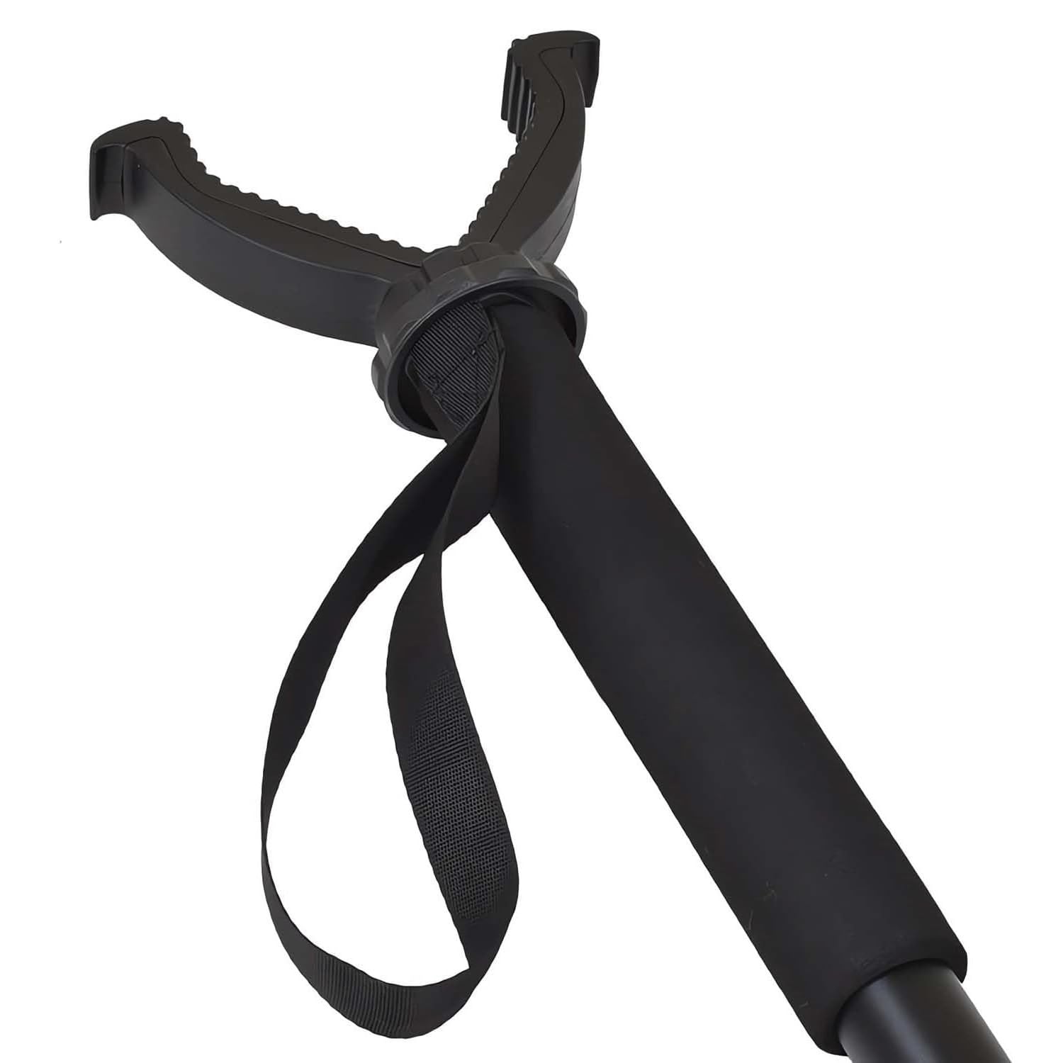 Einbeinstativ Schießstock Jagd | 142cm Zielstock Jagd Einbein | Teleskop Pirschstock mit Hochverdichtetem Schaumstoffgriff | Verdrehbarem Verriegelungsbein - V Yoke Ständer
