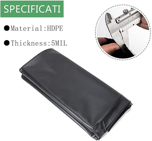 Miniatura 6 de Revestimiento de estanque de 0.005 in de alta elasticidad Forro de estanque personalizable plegable fácil corte estanques Membrana seguro ideal para