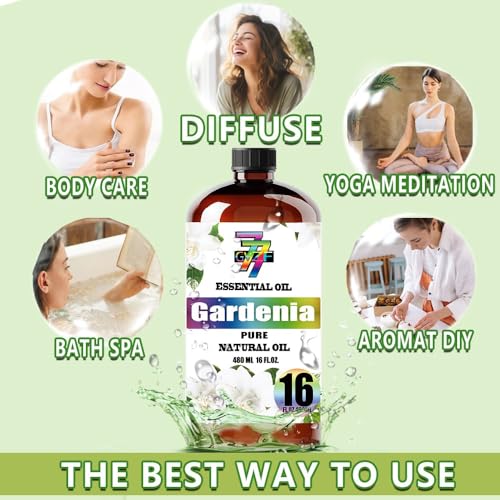 Image of Gardenia Essential Oil for Diffuser Massage, Gardenia Oil 16 fl oz