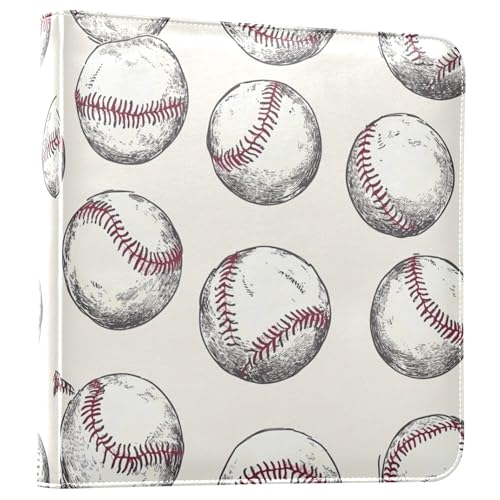 Fisyme Vintage Sports Baseball Photo Album, 20 Pages