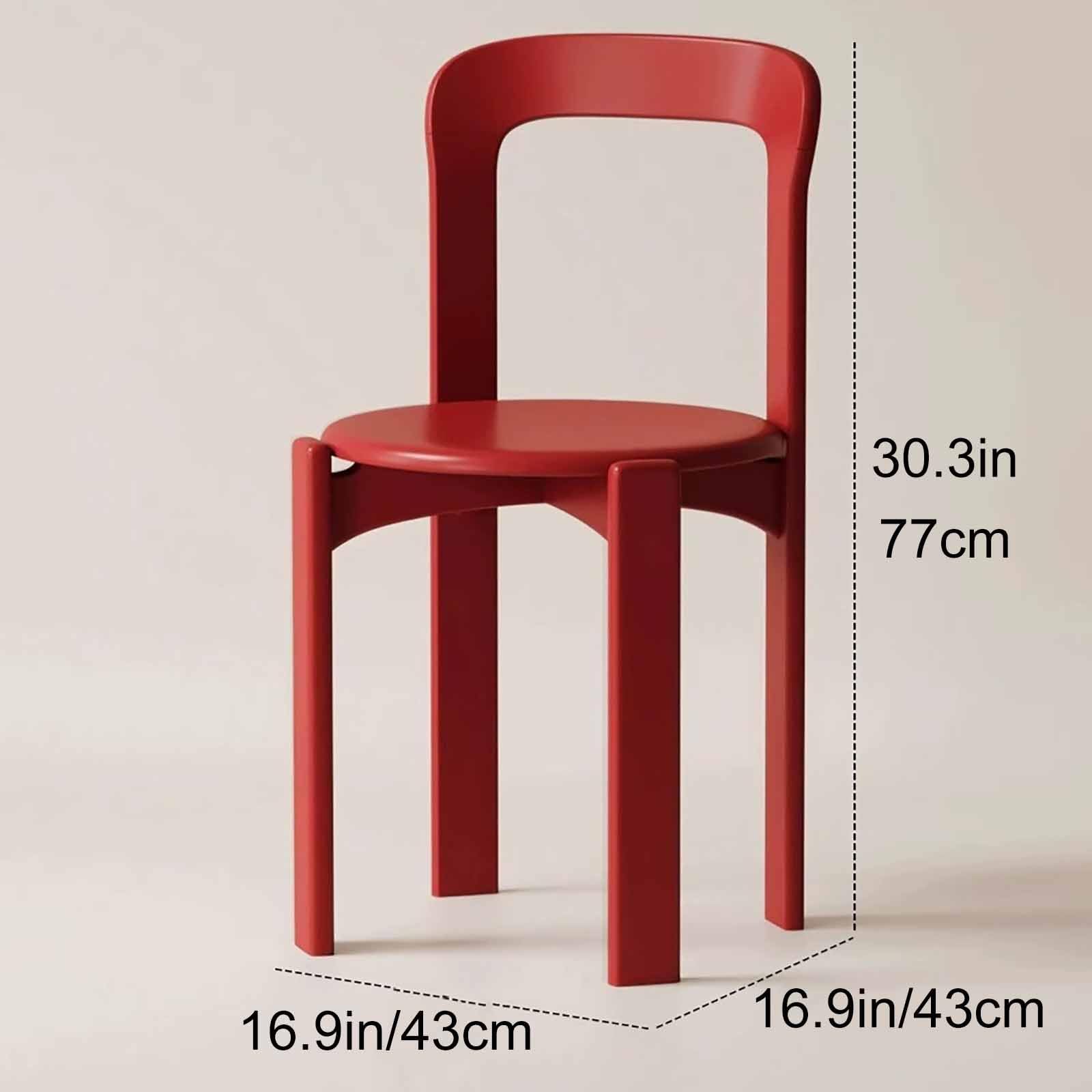 Sedie da Pranzo in Legno massello per Cucina e bistrot da Giardino, sgabelli da Bar Moderni Senza braccioli, sedute comode per Sala da Pranzo e Hotel.