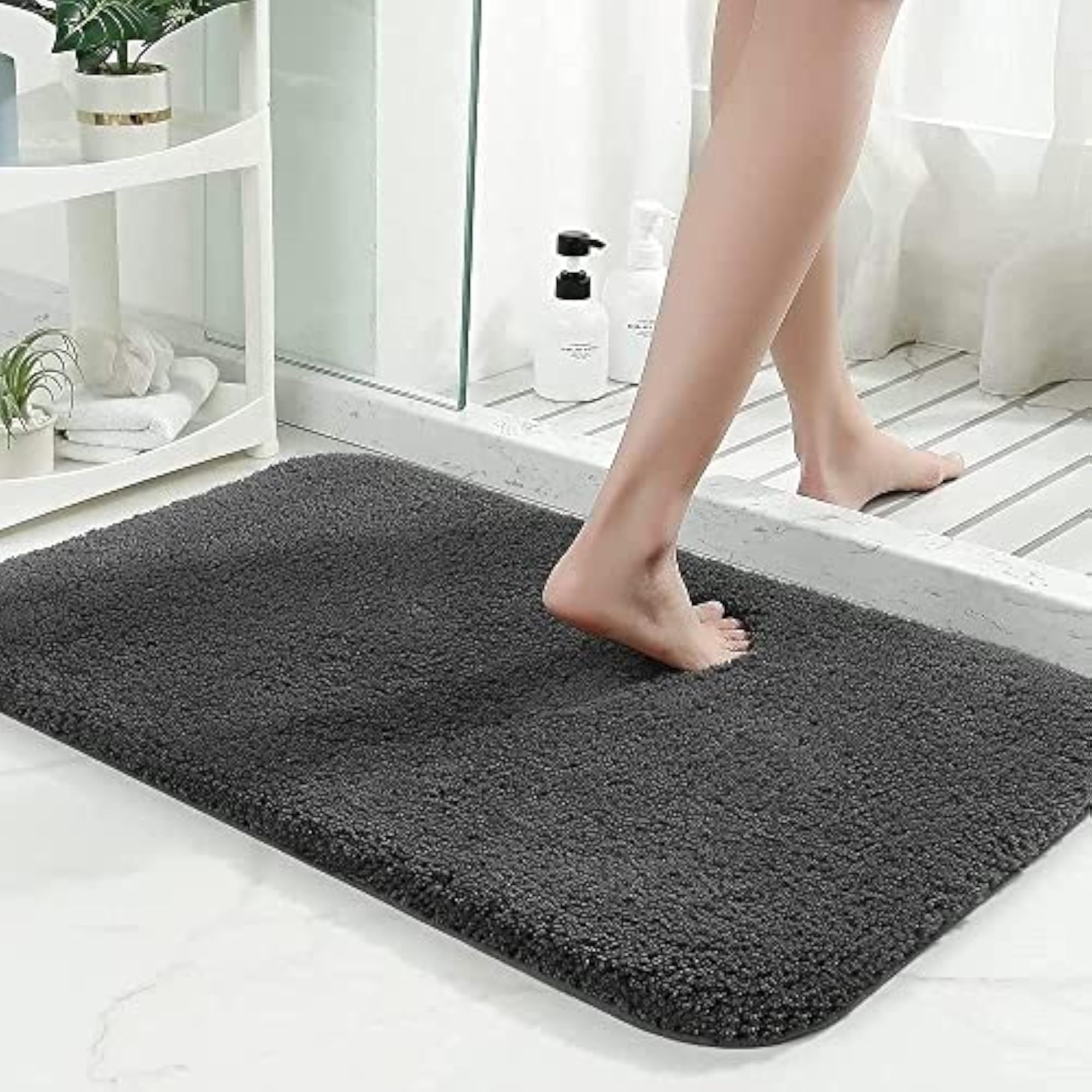 Water Soaking Anti Slip Microfiber Doormat, Pack of 2