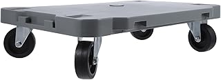 ULTECHNOVO 4 Flatbed Truck Foldable Shopping Cart Dolly Cart Plastic Cart Luggage Moving Trolley Flat Cart with Wheels Push Cart Dolly Practical Flat Cart Wheel Sorting Cart Home Sorting Cart