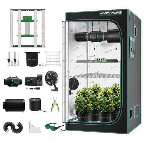 Mars Hydro 3x3 Smart Grow Tent Kit Complete System with...