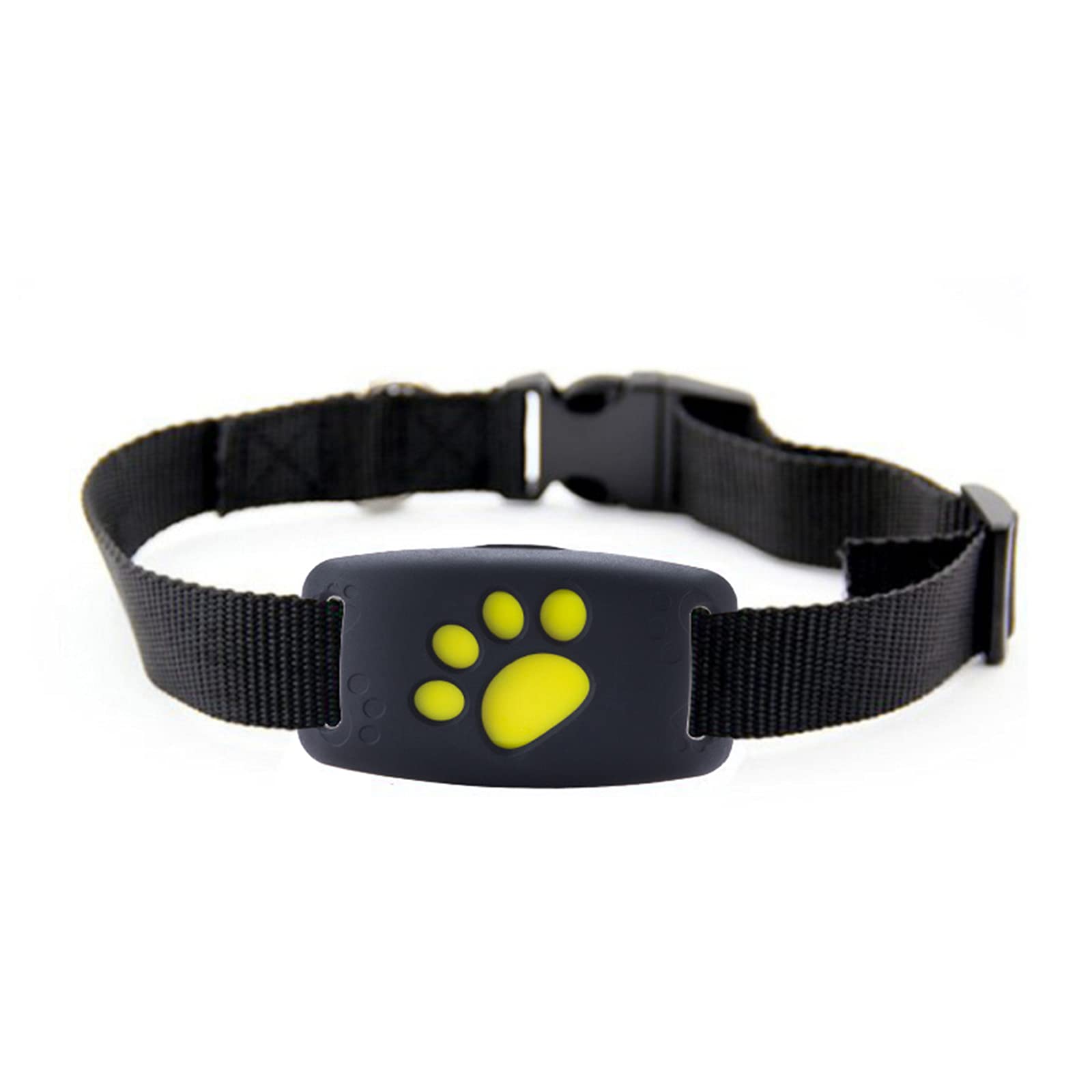 Rastreador GPS para mascotas, collar localizador GPS para perros, gatos, dispositivo de seguimiento GPS con impermeable para collar de mascotas, perro, gato (negro)