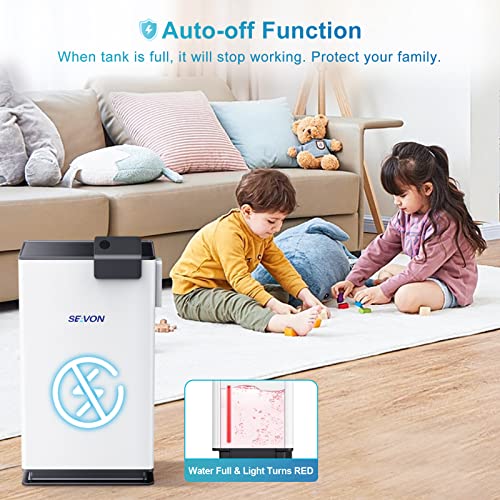 Seavon Dehumidifiers For Home Up To 7500 Cubic Feet (780 Sq Ft), Quiet Dehumidifier With 2 Working Modes And Remote Controller, Perfect For Bedroom, Bathroom, Basement, Rv #TOP5