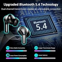 Bluetooth Kopfhörer, Kopfhörer Kabellos Bluetooth 5.3 in Ear Kopfhörer mit 4 ENC Mikrofon, 2023 Neue Kabellose Kopfhörer Noise Cancelling Earbuds mit 40H Deep Bass, USB-C, IP7 Wasserdicht Ohrhörer – Ansicht 2