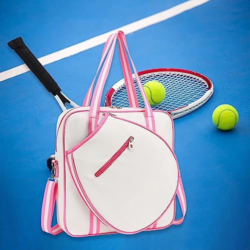 Dynwave Bolsa de ombro para raquete de tênis 39x10x39cm Bolsa de tênis durável multifuncional resist