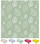 Home Direct Wipe Clean Table Cloth Oilcloth PVC Tablecloth Table Cover Protector Leaves 100cm x 140cm 39"x55" Sage Green