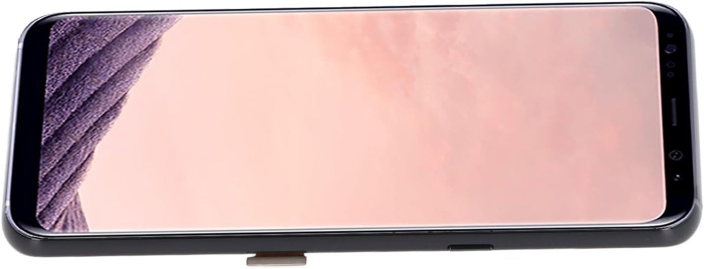 6.2 Inch Phone Screen Replacement, Display Digitizer Touch Screen Assembly with Tools, 1440 x 2960 px Resolution, for S8 Plus (Black)