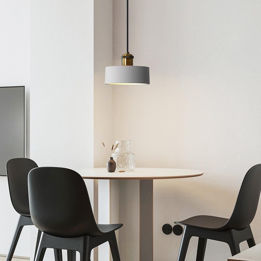 Modern Light Kitchen Light Fixtures Ceiling Mini Lights Iron Art Lighting Height Adjustable Hanging Light Fixture for Kitchen Island Bedroom Dining Room Hallway