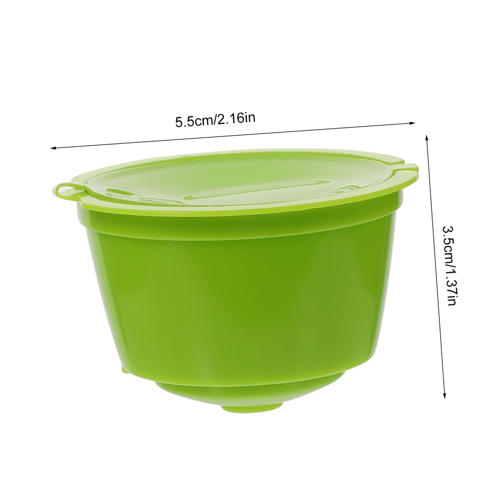 OSALADI Refillable Coffee Capsules Filter Cup Strainer Set of 3 Compatible Made of Plastic