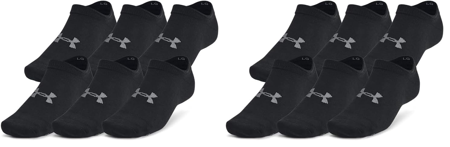 Under Armour Unisex Adult Essential No Show Socks (6-Pairs)