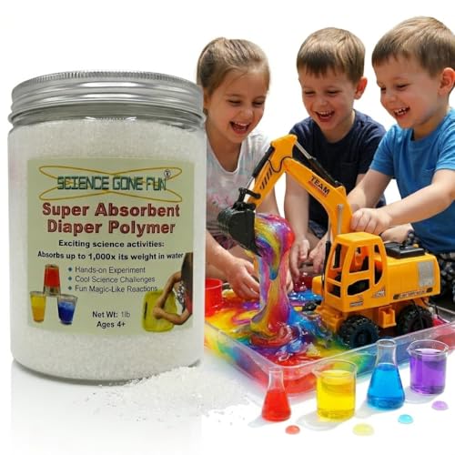 Science Gone Fun Super Absorbent Diaper Polymer – 1 lb