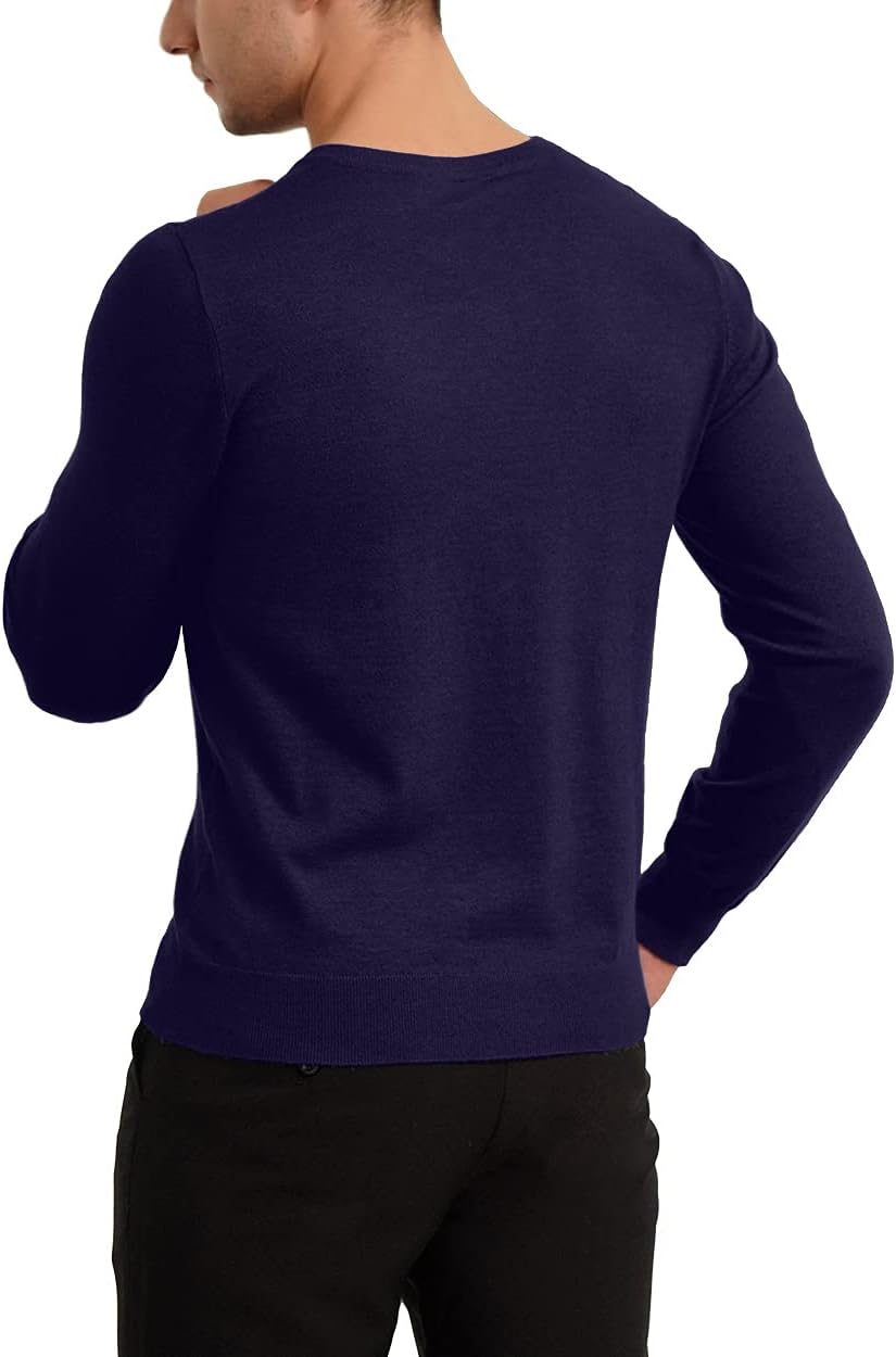 YTD Men's Casual Slim Fit V-Neck Pullover Long Sleeve Knitted Pullover Sweaters - Image 5
