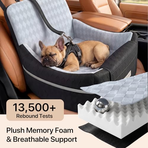 Elevated Dog Car Seat with Cooling Gel