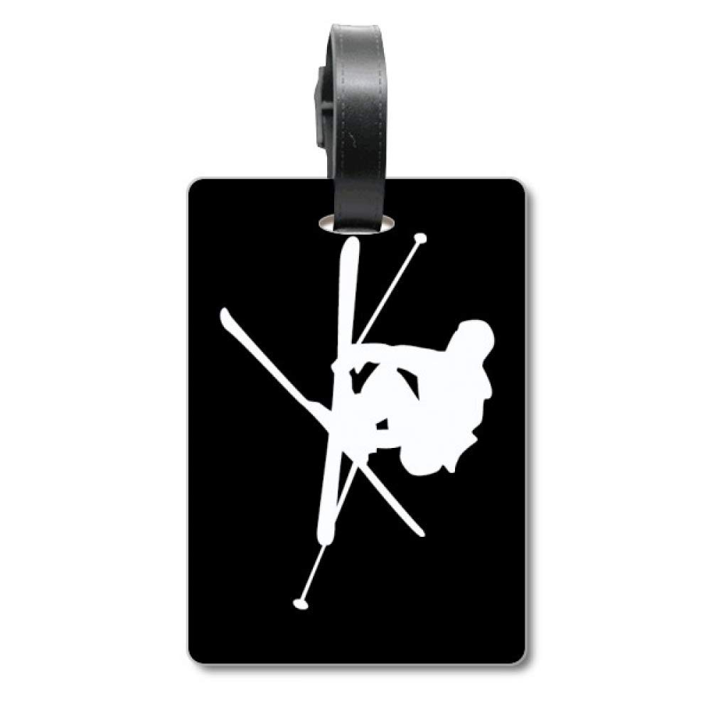 Étiquette de valise skateboard noir : accessoire d'identification voyage - 5