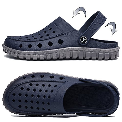 beister Mens Garden Clogs Mules, Anti-Slip Water Shoes Breathable Sandals Slippers Outdoor, Beach, Shower - Thumbnail 2